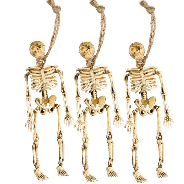 Halloween Skelet 15cm 3st van Widmann koop je bij Partywinkel