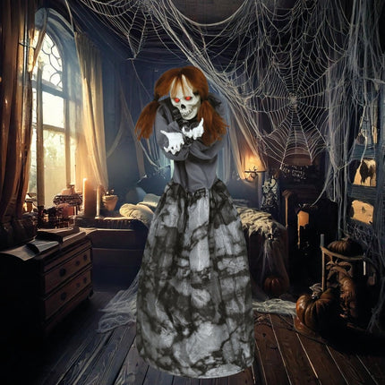 Halloween Skelet Met Licht, Geluid En Beweging 1,2m van Fiestas Guirca koop je bij Partywinkel