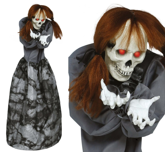 Halloween Skelet Met Licht, Geluid En Beweging 1,2m van Fiestas Guirca koop je bij Partywinkel