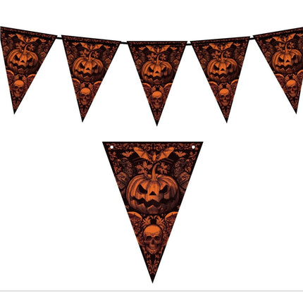 Halloween Slinger Pompoen 2,7m - Partywinkel - 8434077269299