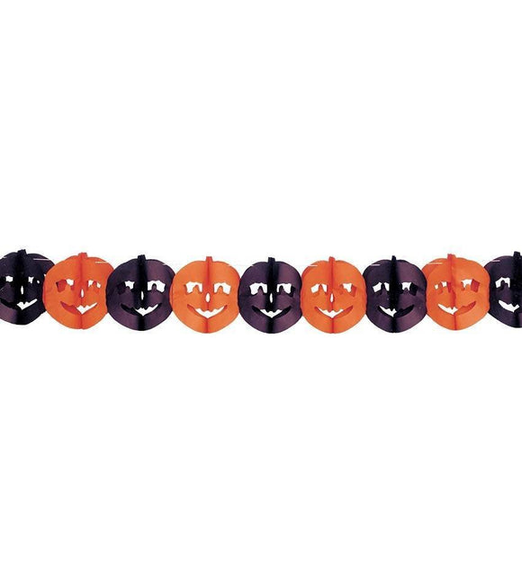 Halloween Slinger Pompoen 3m - Partywinkel - 8434077088920