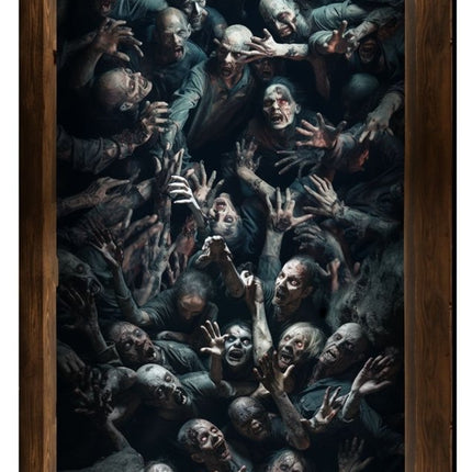 Halloween Sticker Zombies 90cm - Partywinkel - 8434077268896