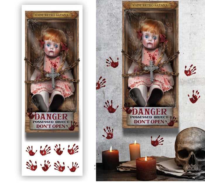 Halloween Stickers Killer Pop 70cm 9 delig - Partywinkel - 8434077268452