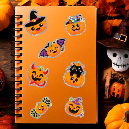 Halloween Stickers Pompoen van Fiestas Guirca koop je bij Partywinkel