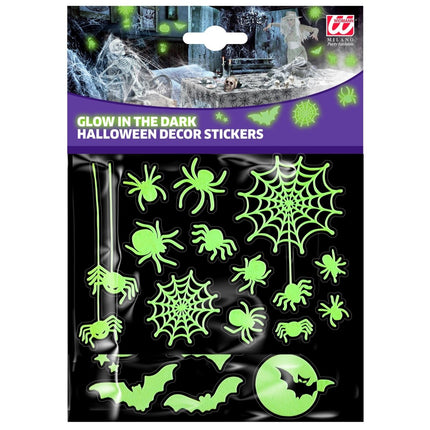 Halloween Stickers Wit Glow In The Dark van Widmann koop je bij Partywinkel