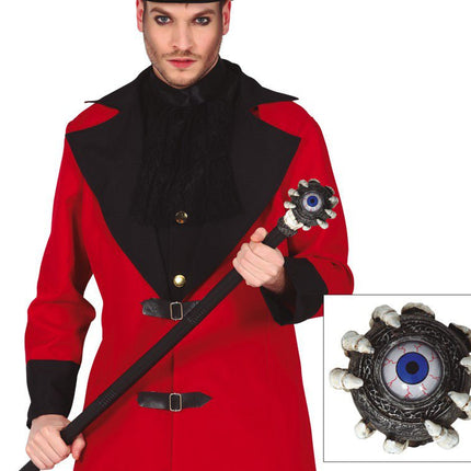 Halloween Stok Skelet Hand Oog 85cm van Fiestas Guirca koop je bij Partywinkel