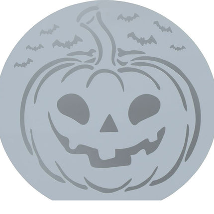 Halloween Taartsjabloon Pompoen 25cm - Partywinkel - 8434077269619