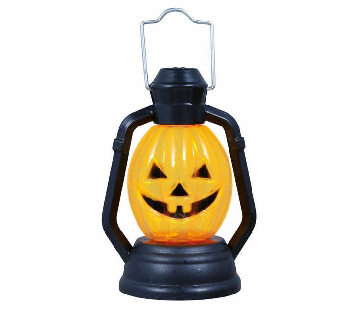 Halloween Tafeldecoratie Pompoen Lantaarn 10cm van Fiestas Guirca koop je bij Partywinkel