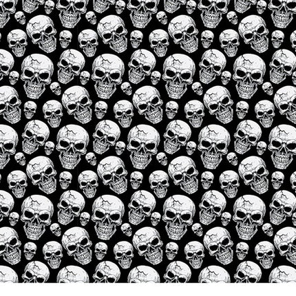 Halloween Tafelkleed Doodshoofden 2,74m van Fiestas Guirca koop je bij Partywinkel