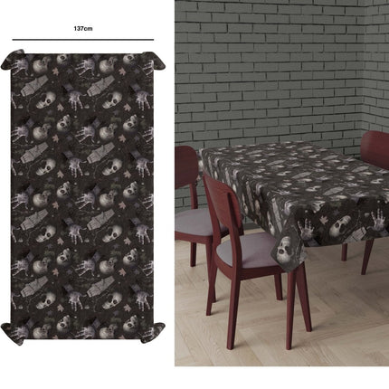 Halloween Tafelkleed Kerkhof 2,74m van Fiestas Guirca koop je bij Partywinkel