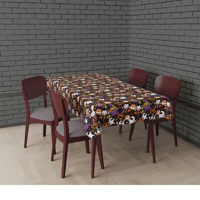 Halloween Tafelkleed Monsters 2,74m - Partywinkel - 8434077269169