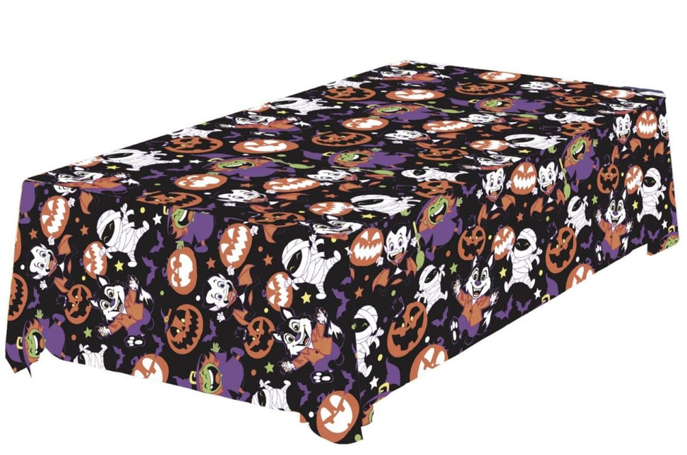Halloween Tafelkleed Monsters 2,74m - Partywinkel - 8434077269169