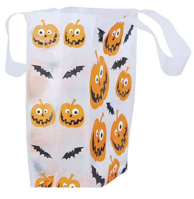 Halloween Tasjes Pompoen 14x30cm 6st van Fiestas Guirca koop je bij Partywinkel