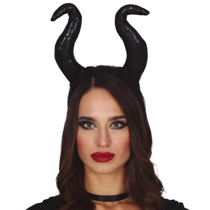 Halloween Tiara Hoge Hoorns van Fiestas Guirca koop je bij Partywinkel