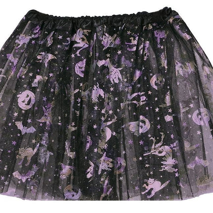Halloween Tutu Paars Kind - Partywinkel - 8434077177969
