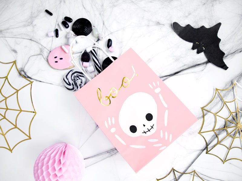 Halloween Uitdeeltasjes Boo 18cm van Partydeco koop je bij Partywinkel