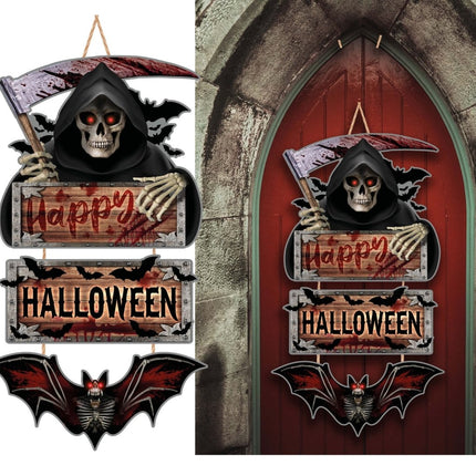 Halloween Wanddecoratie Happy Halloween 3 delig - Partywinkel - 8434077268933