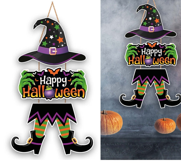 Halloween Wanddecoratie Heks - Partywinkel - 8434077268926