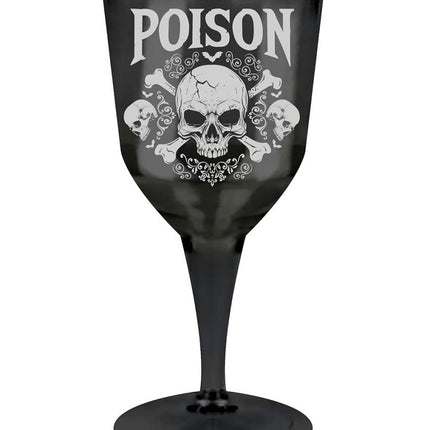 Halloween Wijnglas Poison 19cm - Partywinkel - 8434077268780