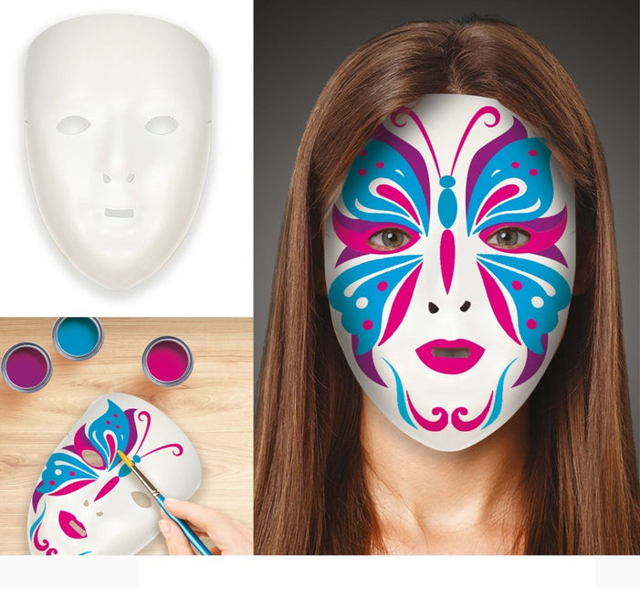 Halloween Wit Gezichtsmasker van Fiestas Guirca koop je bij Partywinkel