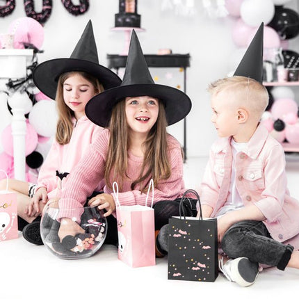 Halloween Zwarte Uitdeeltasjes 18cm van Partydeco koop je bij Partywinkel