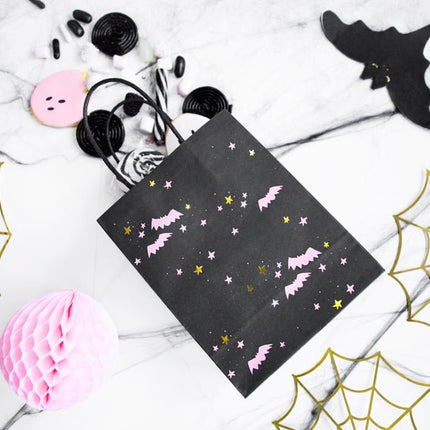 Halloween Zwarte Uitdeeltasjes 18cm van Partydeco koop je bij Partywinkel