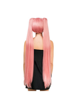 Parrucca Hana rosa 99 cm