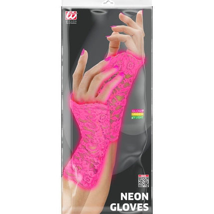 Handschoenen Neon Roze Kant van Widmann koop je bij Partywinkel