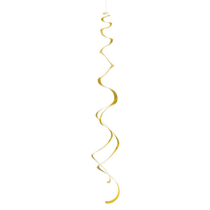 Hangdecoratie Goud 66cm 8st van Unique koop je bij Partywinkel