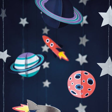 Hangdecoratie Space 5st van Partydeco koop je bij Partywinkel