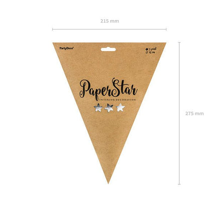 Hangdecoratie Ster Zilver 45cm van Partydeco koop je bij Partywinkel