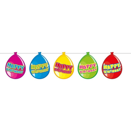 Happy Birthday Ballonnen Slingers 10m van Folat koop je bij Partywinkel