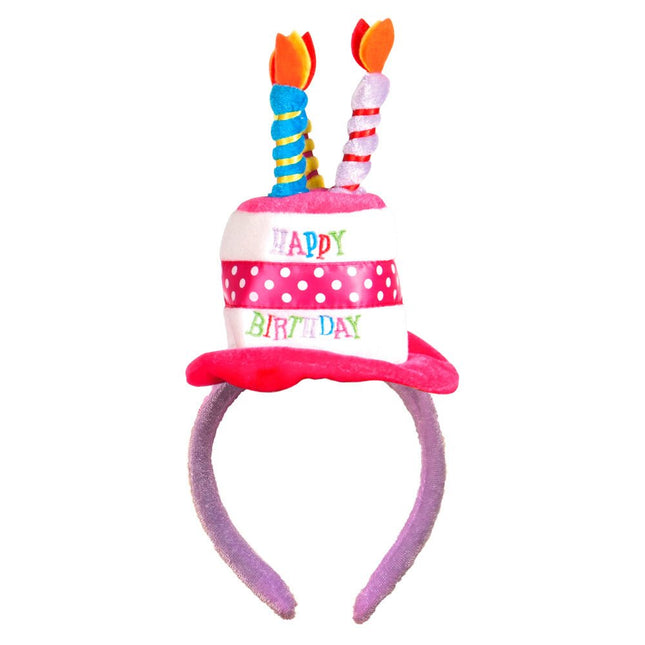 Happy Birthday Haarband Taart van Boland koop je bij Partywinkel