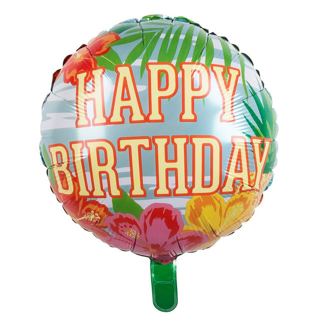 Happy Birthday Helium Ballon Dubbelzijdig Leeg 45cm van Boland koop je bij Partywinkel
