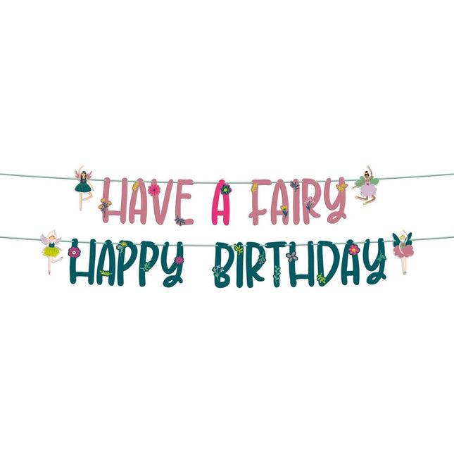 Happy Birthday Letterslinger Have A Fairy 1,5m van Folat koop je bij Partywinkel