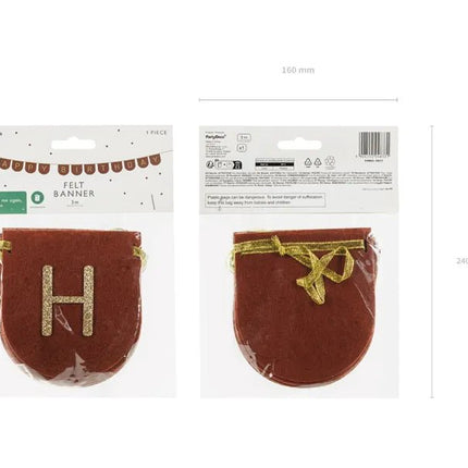 Happy Birthday Letterslinger Zwart Goud 3m van Partydeco koop je bij Partywinkel