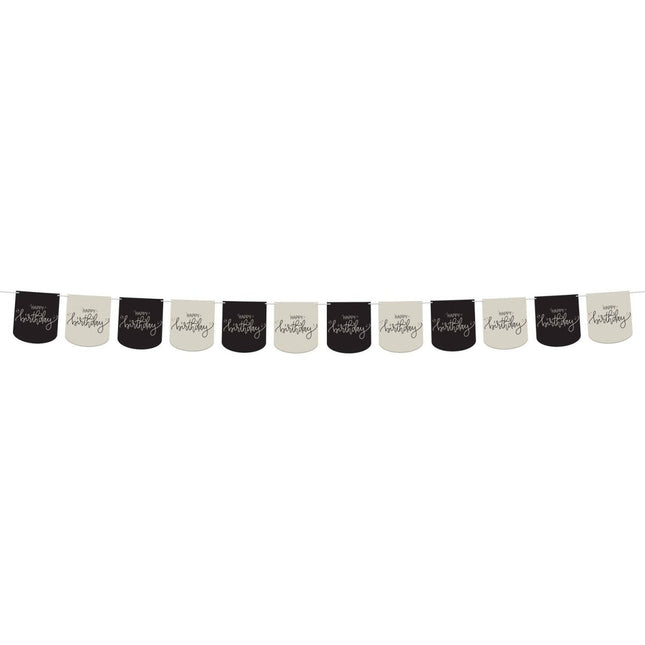 Happy Birthday Slinger Zwart 6m van Folat koop je bij Partywinkel