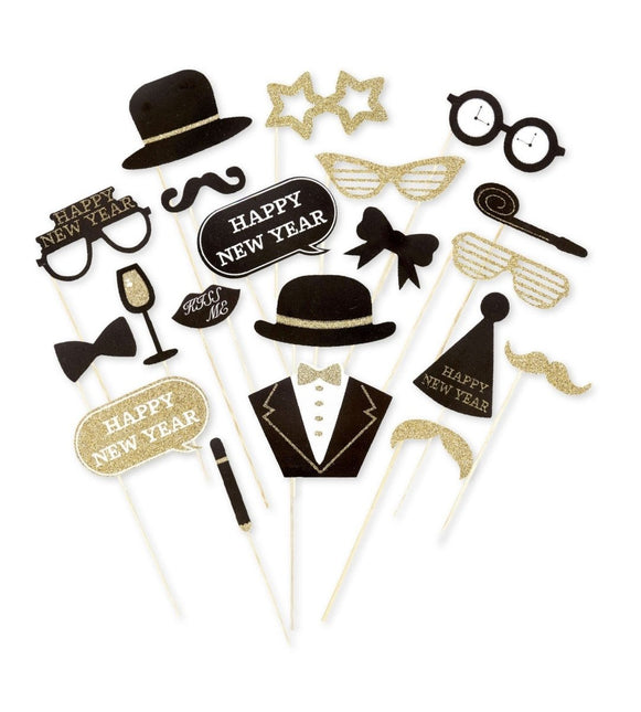 Happy New Year Foto Props 20st van Widmann koop je bij Partywinkel