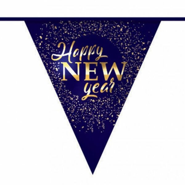 Happy New Year Slingers 6m van Haza Witbaard koop je bij Partywinkel