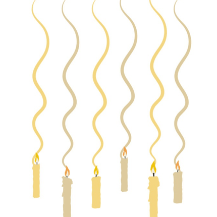 Harry Potter Hangdecoratie Kaarsen 6st van Unique koop je bij Partywinkel