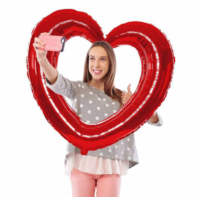 Hart Folie Ballon 80cm van Folat koop je bij Partywinkel