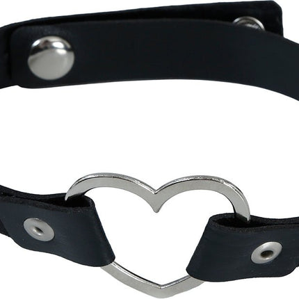 Hart Ketting Zwart Zilver van Fiestas Guirca koop je bij Partywinkel