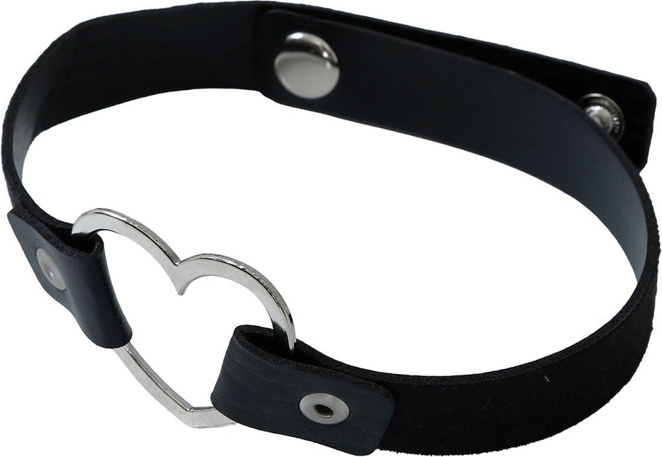 Hart Ketting Zwart Zilver van Fiestas Guirca koop je bij Partywinkel