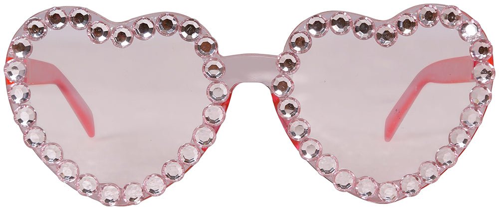 Hartjes Bril Roze Diamantjes - Partywinkel - 8434077182383