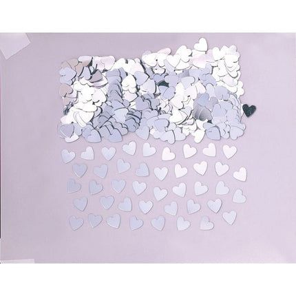 Hartjes Confetti Zilver 14g van Riethmueller koop je bij Partywinkel