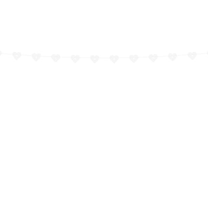 Hartjes Slinger Wit 1,8m van Partydeco koop je bij Partywinkel