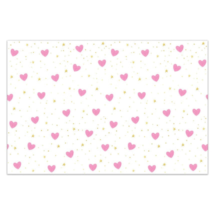 Hartjes Tafelkleed Plastic 1,8m van Procos koop je bij Partywinkel