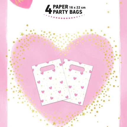 Hartjes Uitdeelzakjes 4st van Procos koop je bij Partywinkel