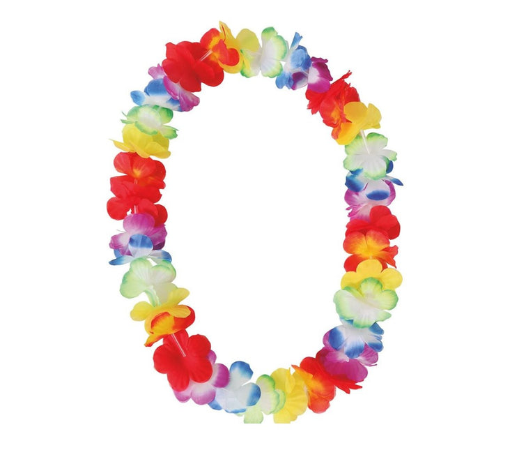 Hawai Ketting Gekleurd 6,50cm van Fiestas Guirca koop je bij Partywinkel