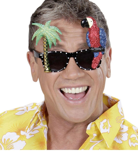 Hawaii Bril Gekleurd van Widmann koop je bij Partywinkel